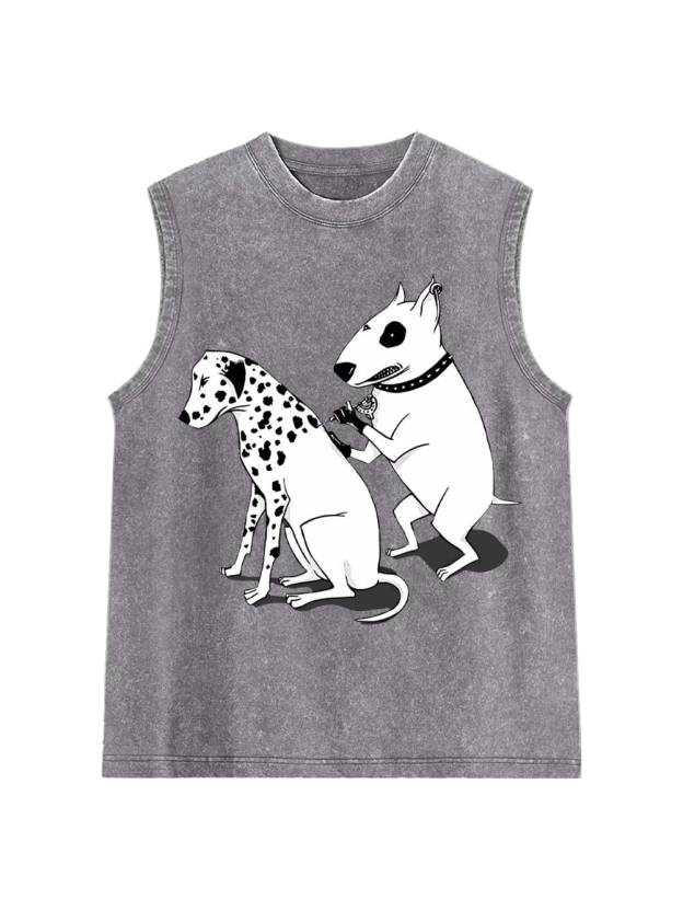 Dog Gossip Washed Tank Top