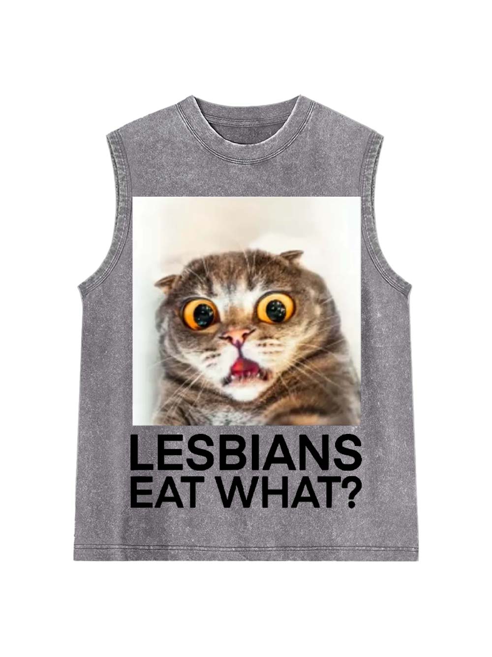 Lesbians Eat What? Washed Tank Top