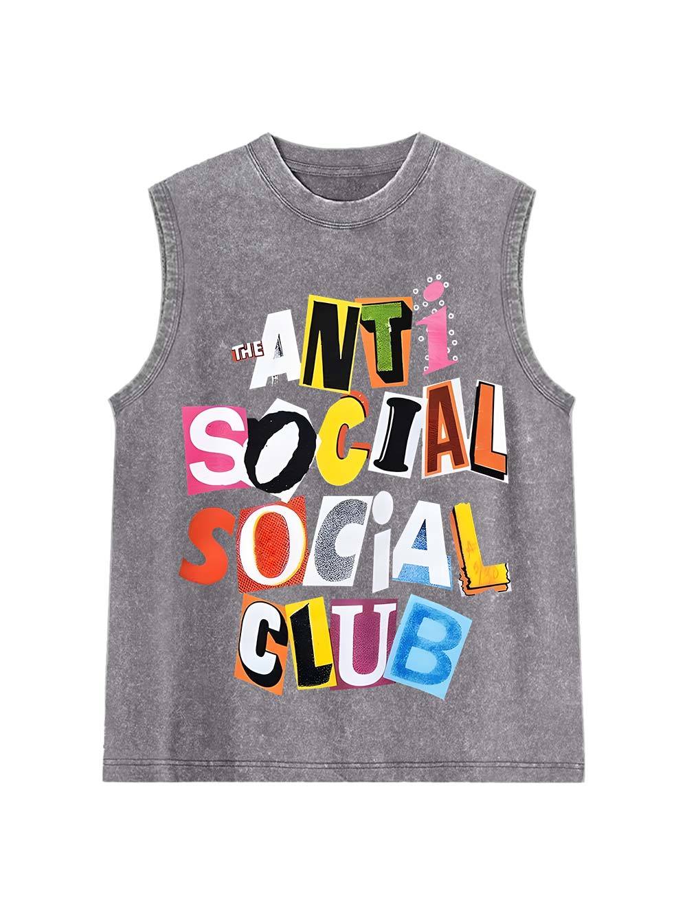 Anti Social Social Club Washed Tank Top