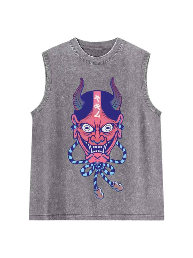 HANNYA MASK Washed Tank Top