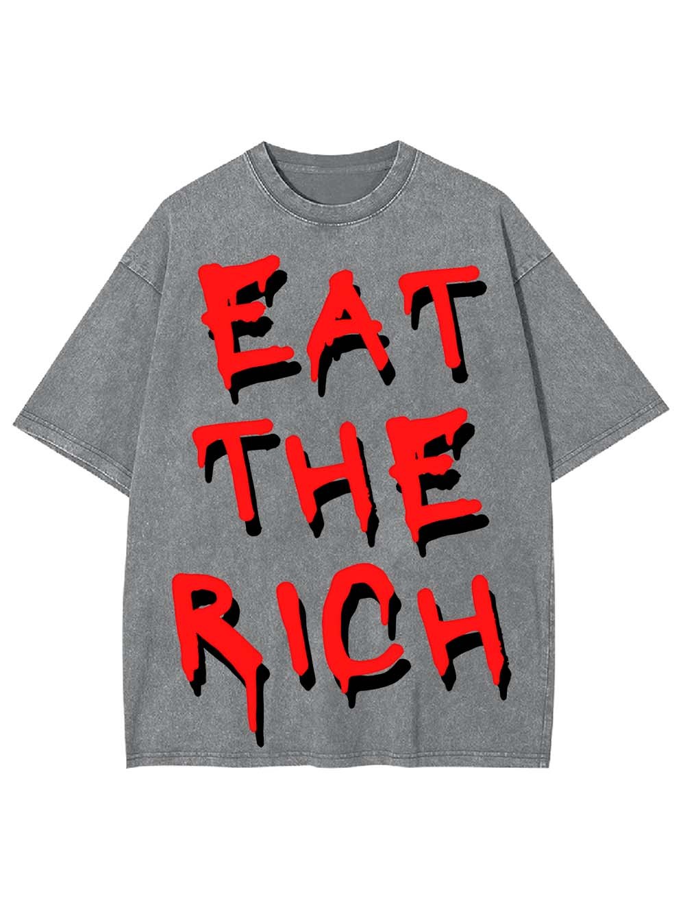 EAT THE RICH WASHED TSHIRT