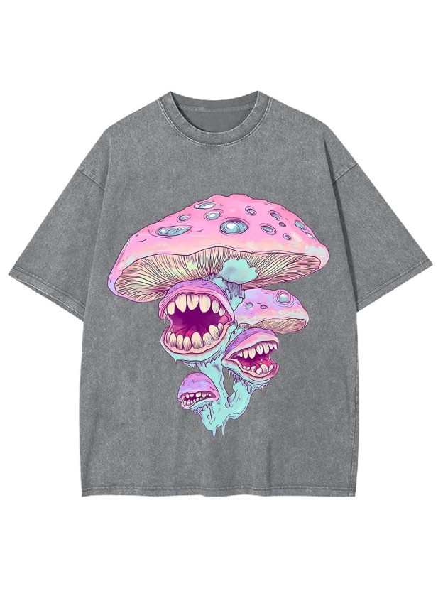 Monster Mushrooms Washed Tshirt