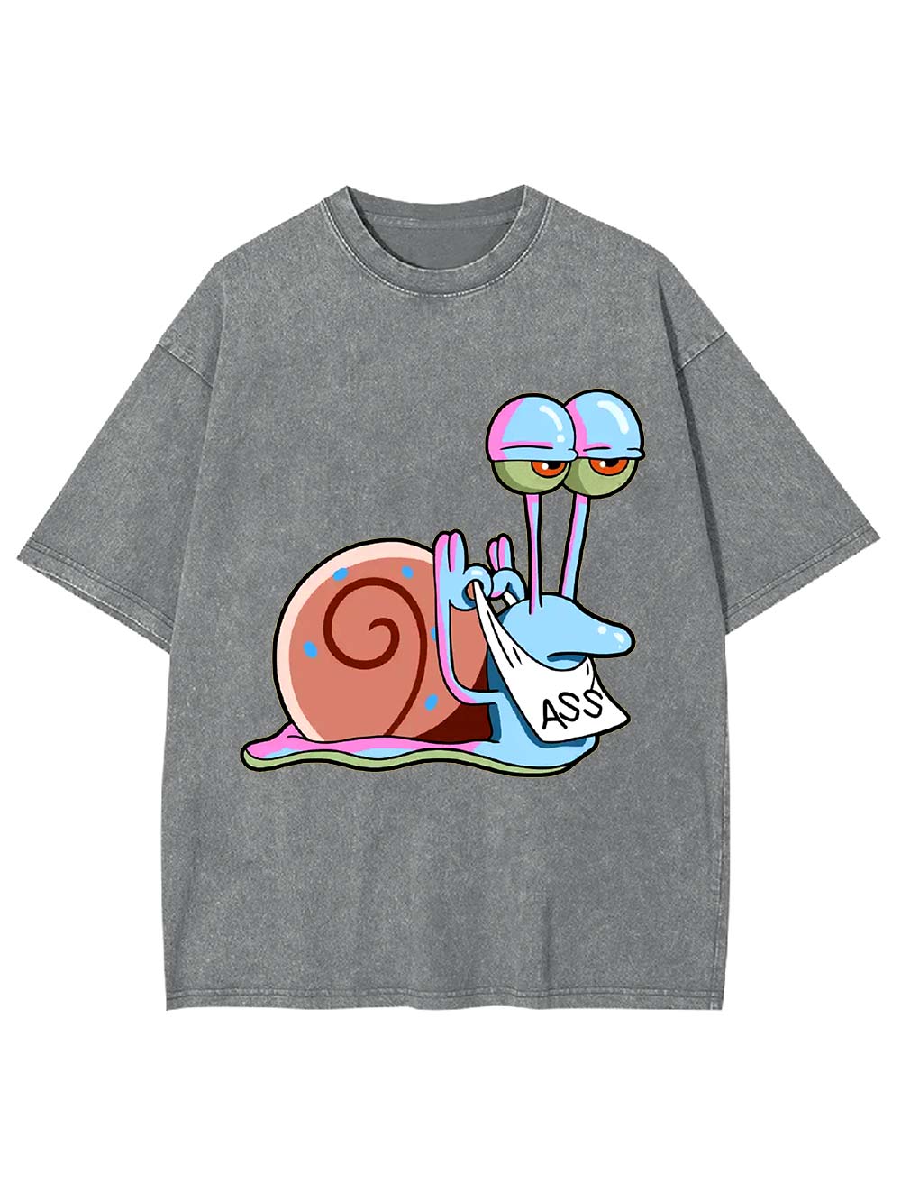 Sassy Snail with Attitude Washed Tshirt