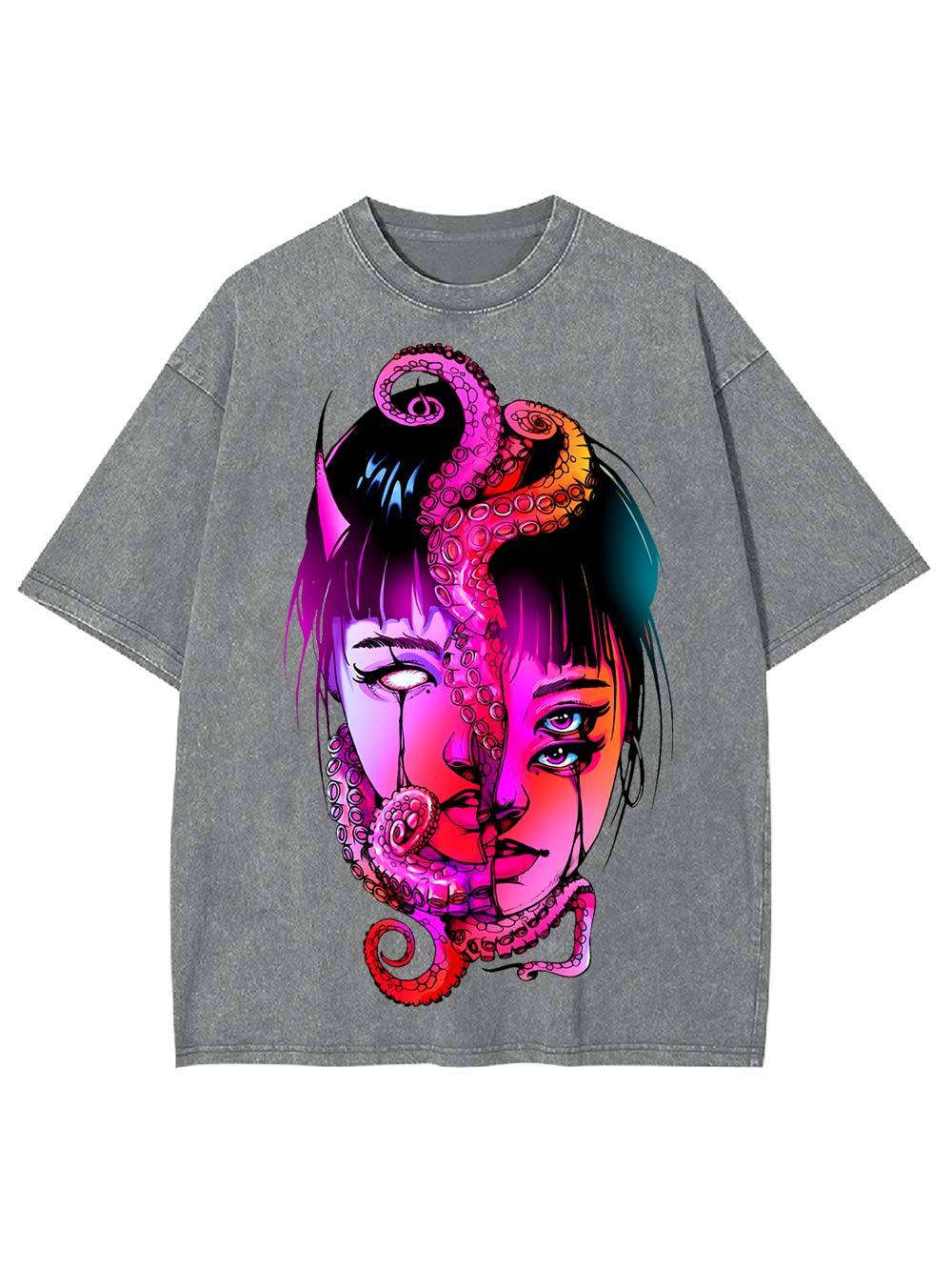 Duality of the Abyss Washed Tshirt