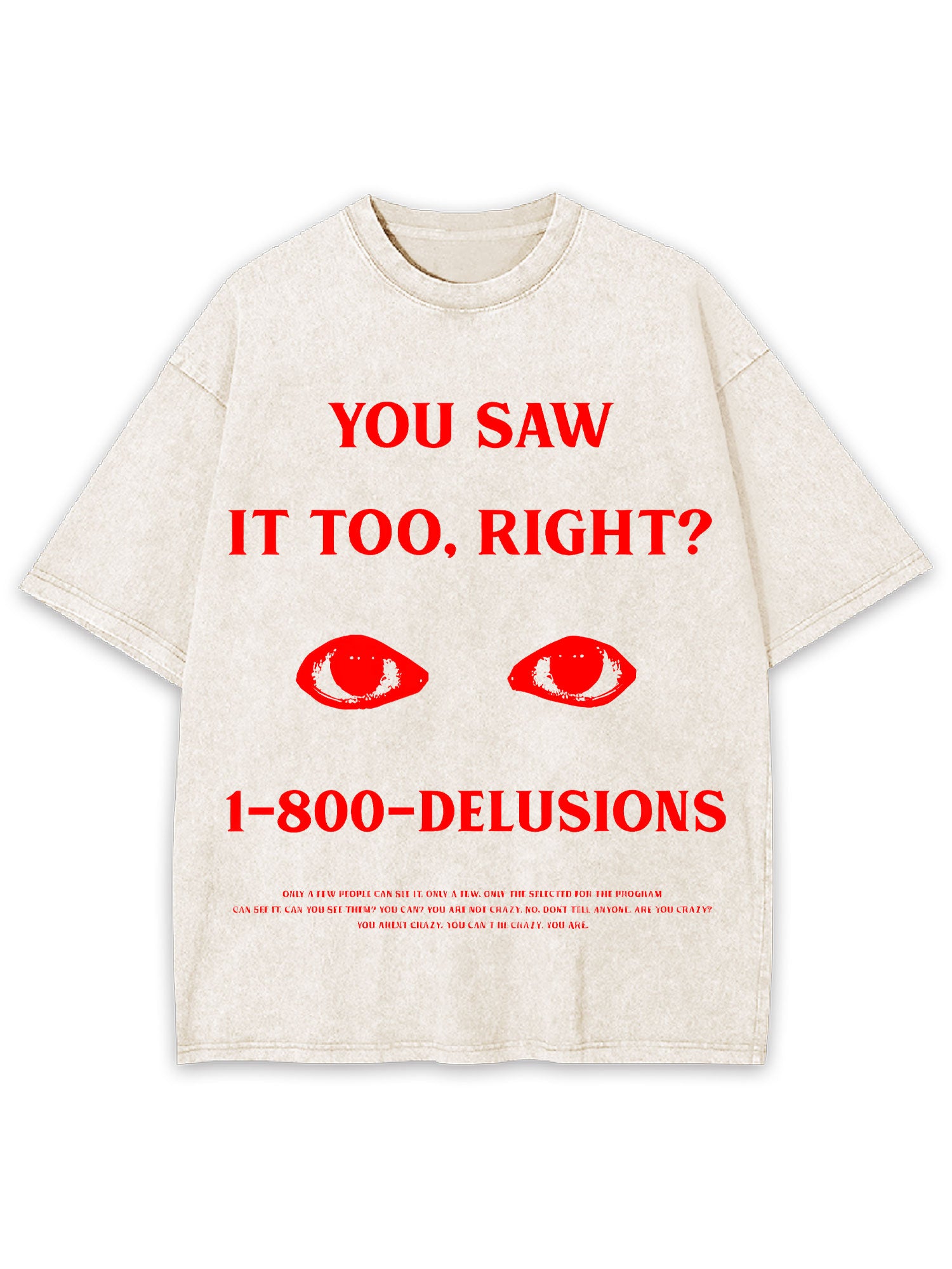 Seeing Is Believing Washed Tshirt