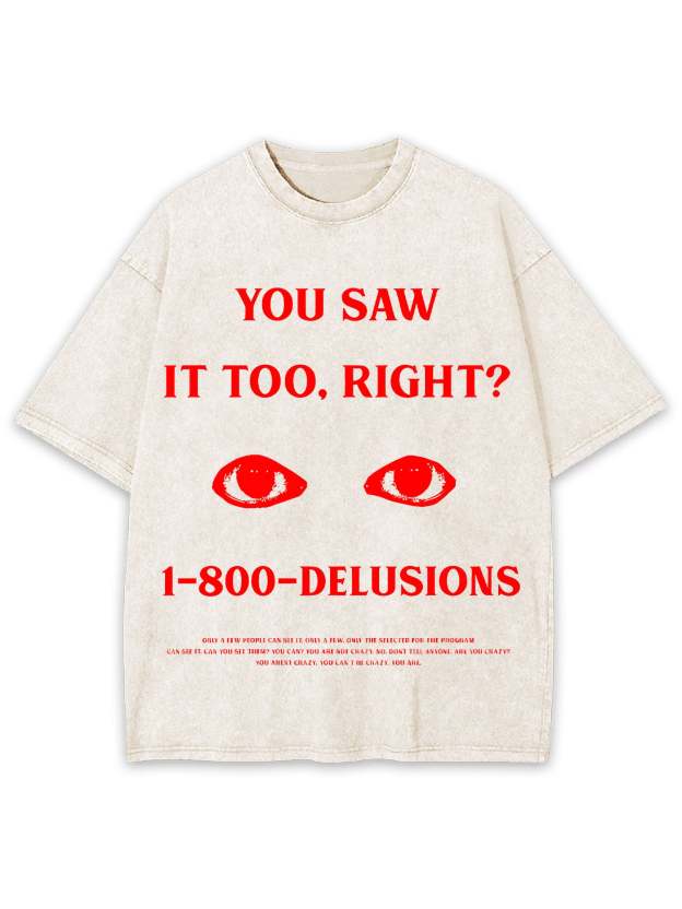 Seeing Is Believing Washed Tshirt