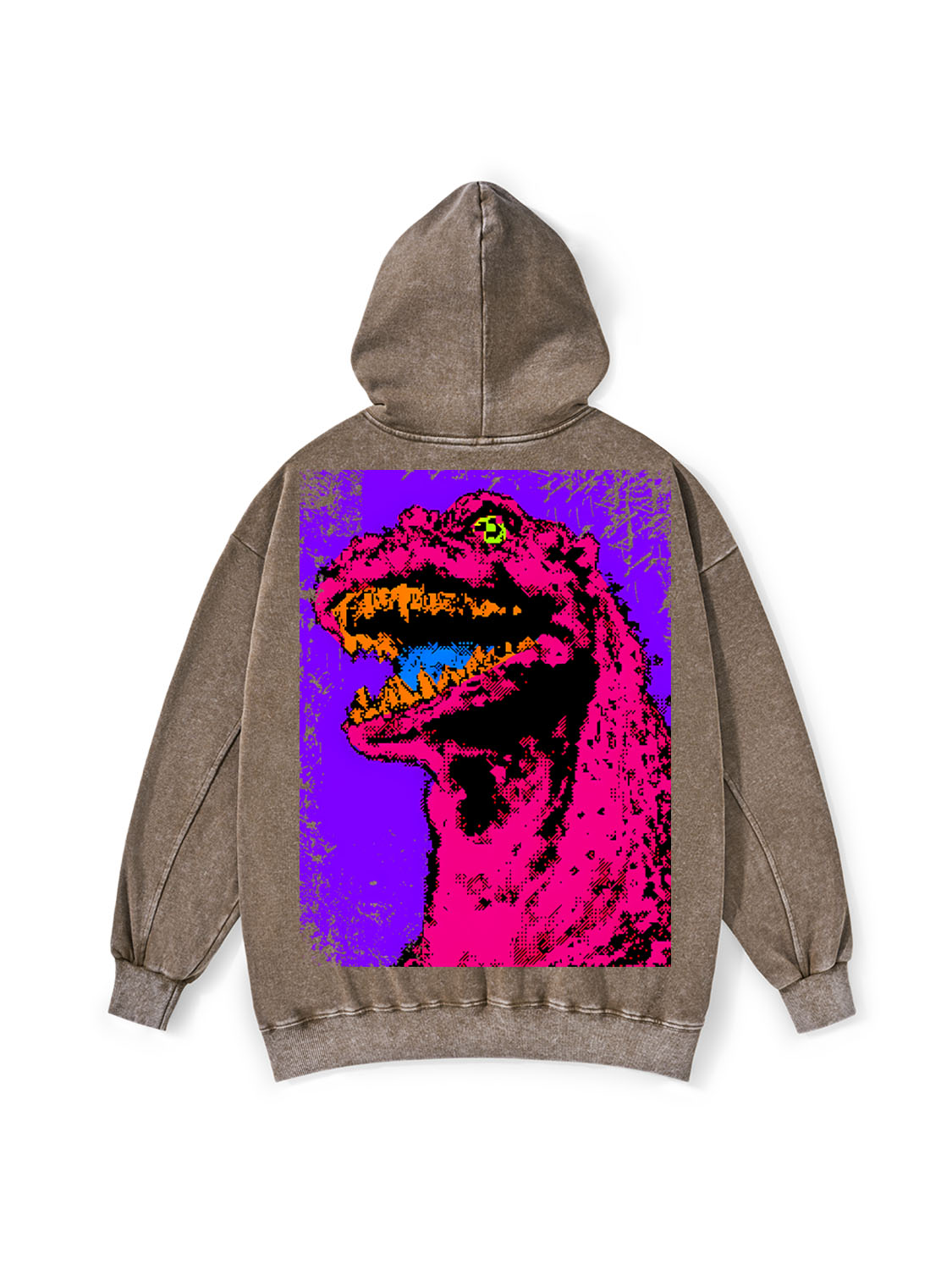 Neon Roar Washed Hoodie