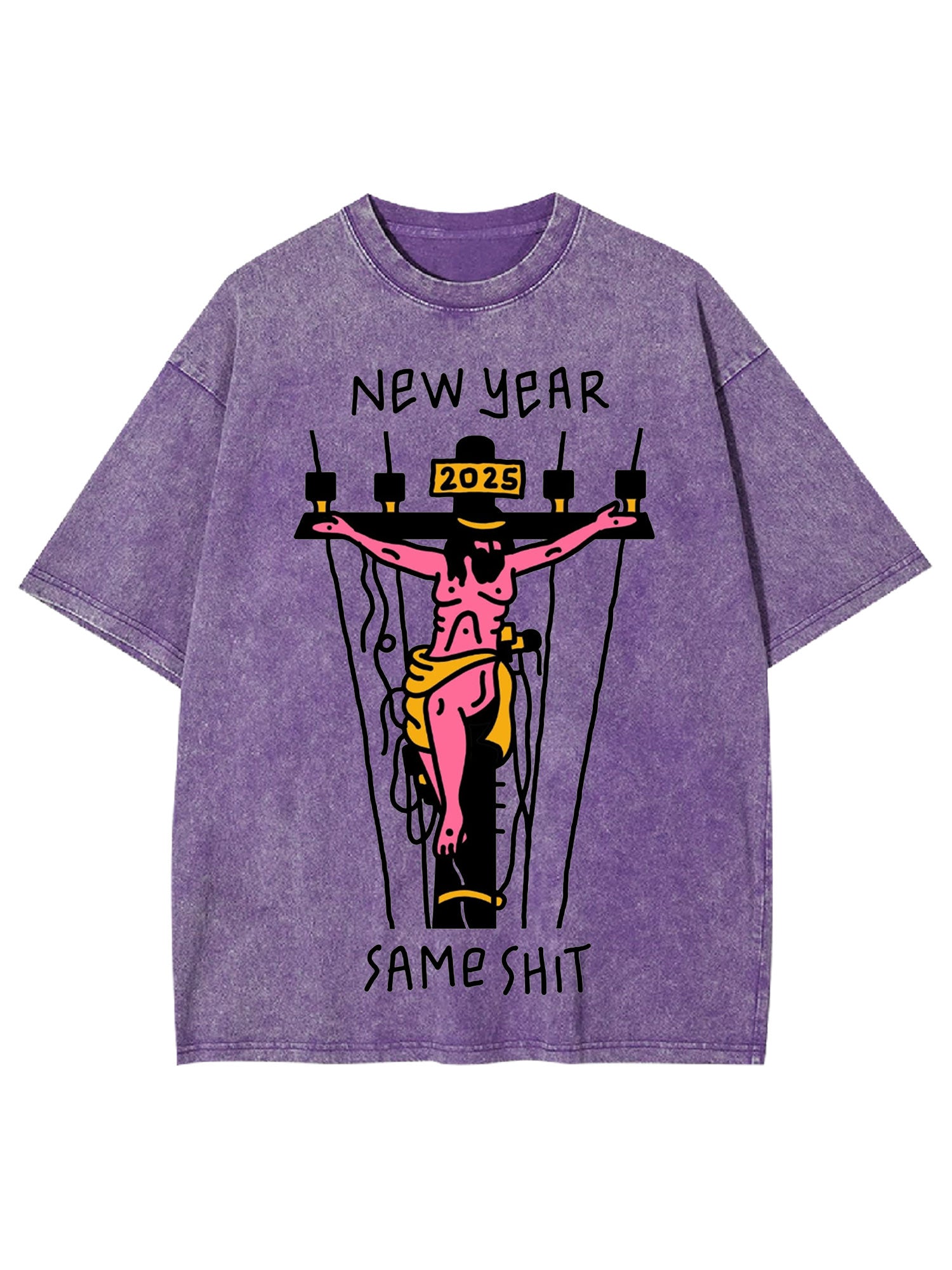 New Year Same Shit Washed Tshirt