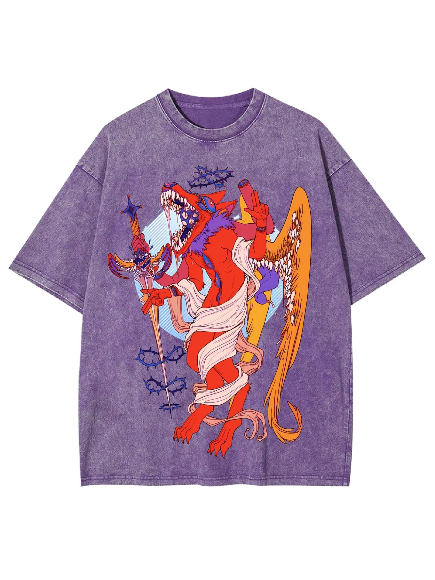 Divine Beast Of Chaos Washed Tshirt