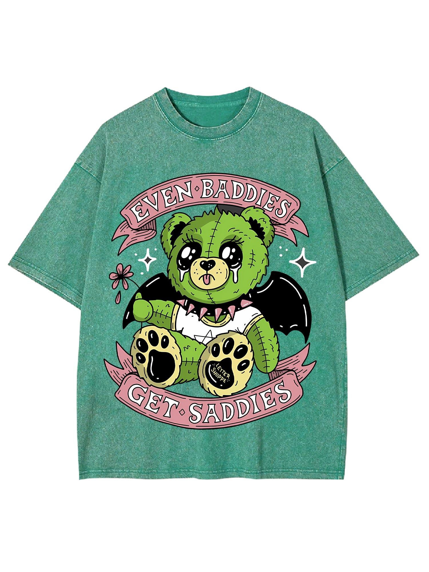 Even Baddies Get Saddies Washed Tshirt