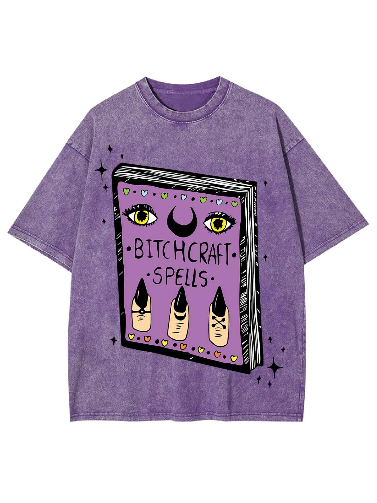 Bitchcraft Spells Washed Tshirt