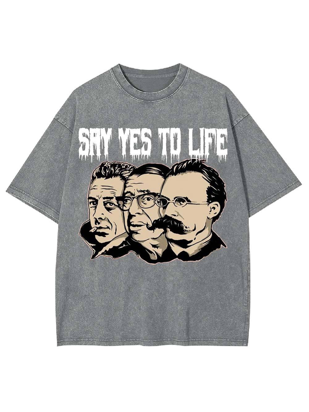 Say Yes to Life Washed Tshirt