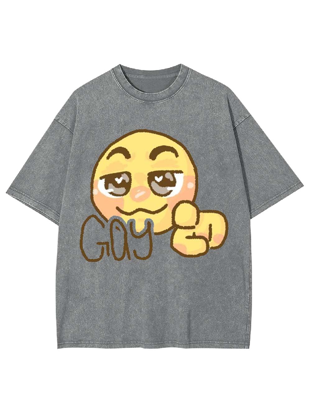Playful Expression Washed Tshirt