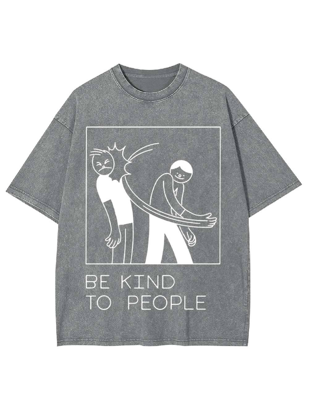 Be Kind to People Washed Tshirt