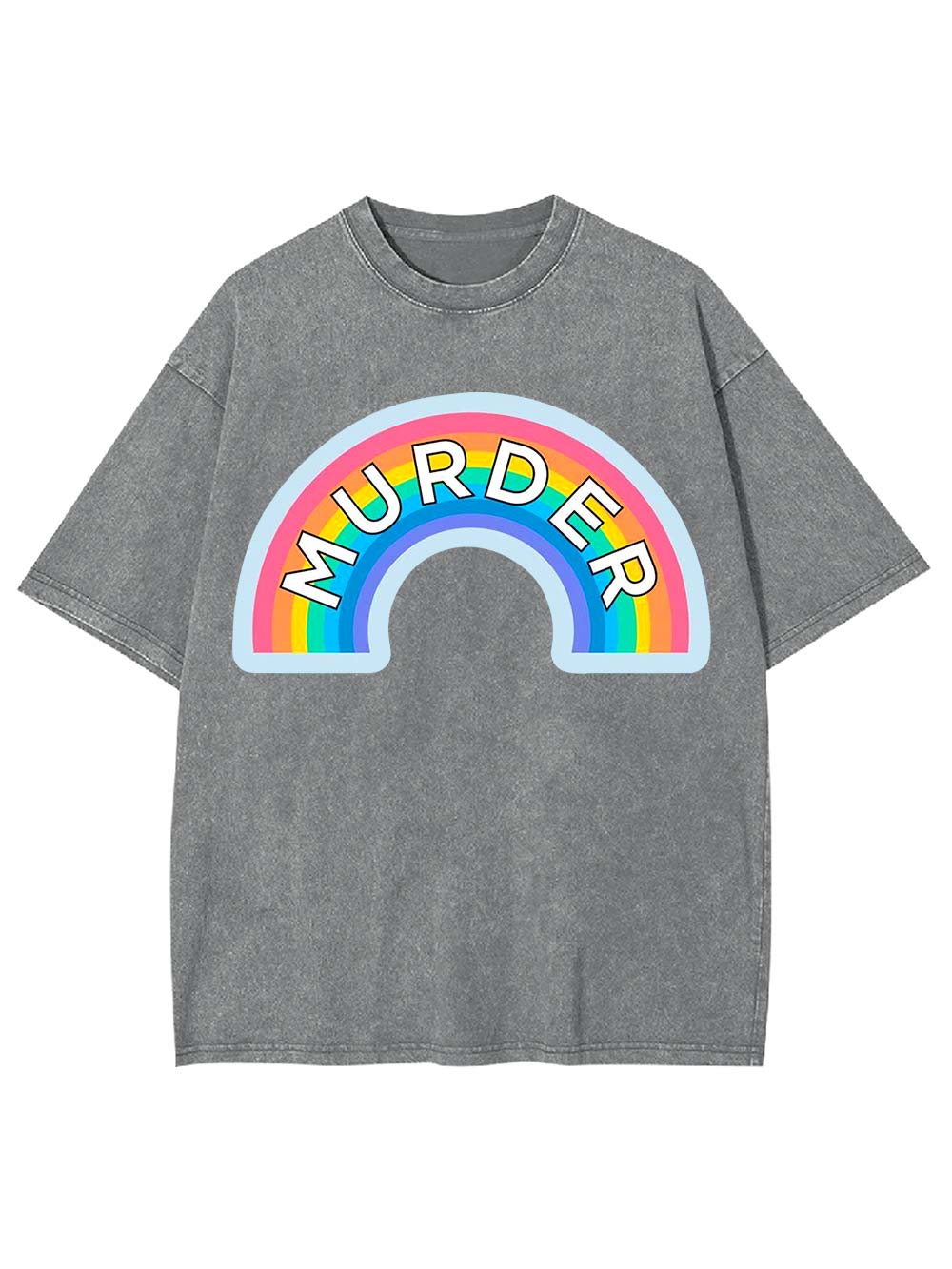 Murder Rainbow Washed Tshirt