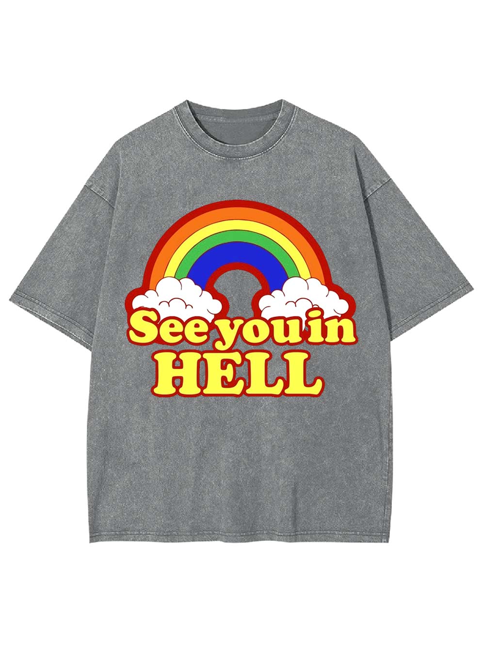 See You in Hell Washed Tshirt
