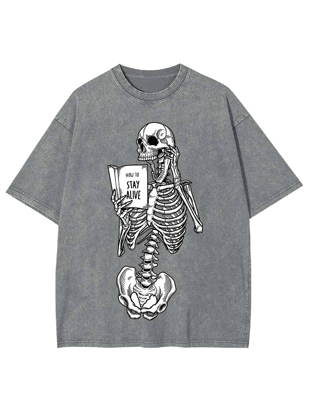 How to Stay Alive Washed Tshirt