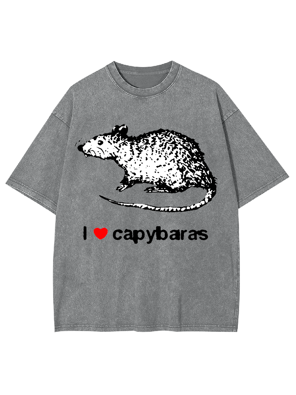 I Love Capybaras Washed Tshirt