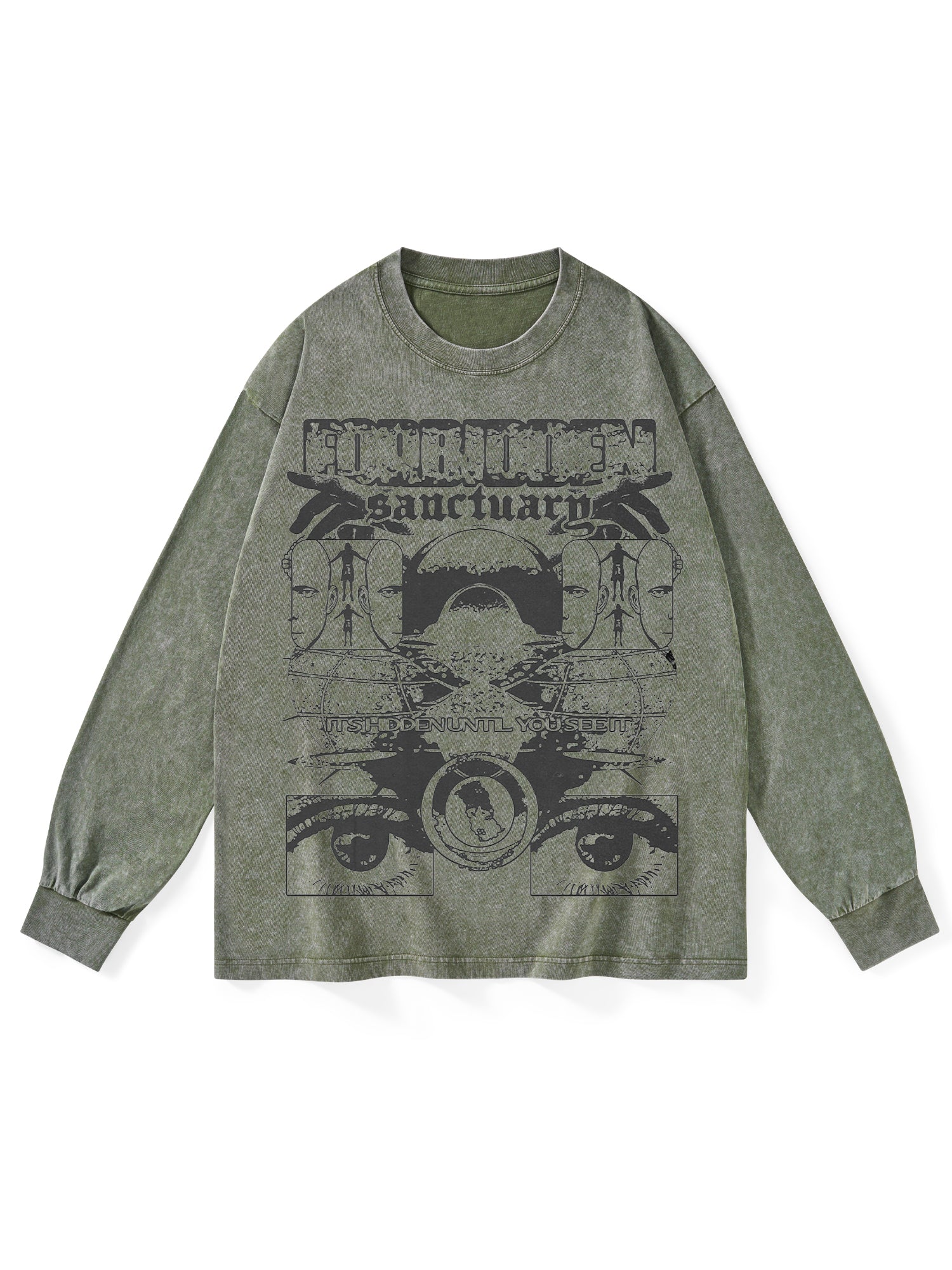 Sanctuarg Washed Long Sleeves-ClassyOutlaw