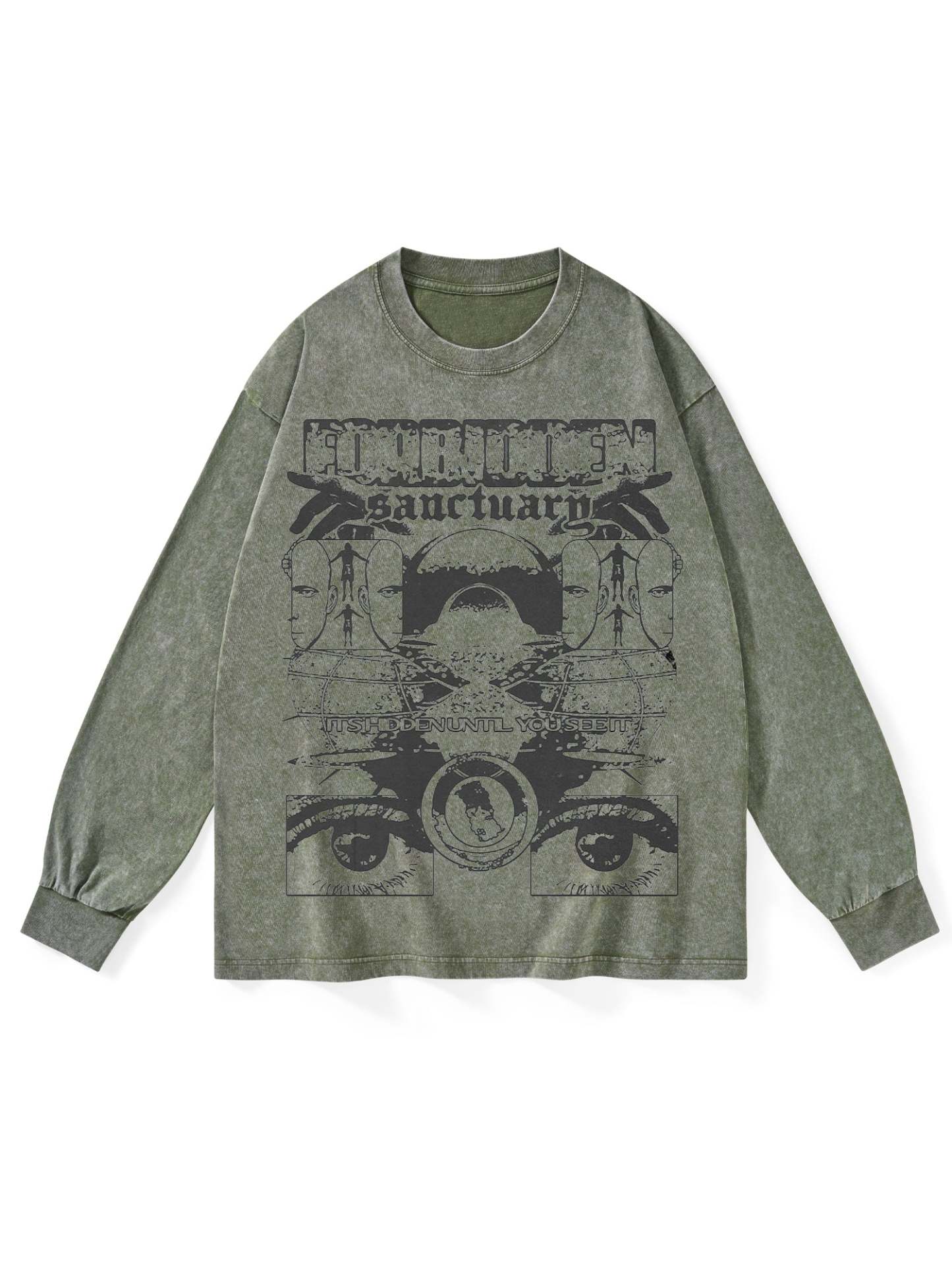 Sanctuarg Washed Long Sleeves-ClassyOutlaw