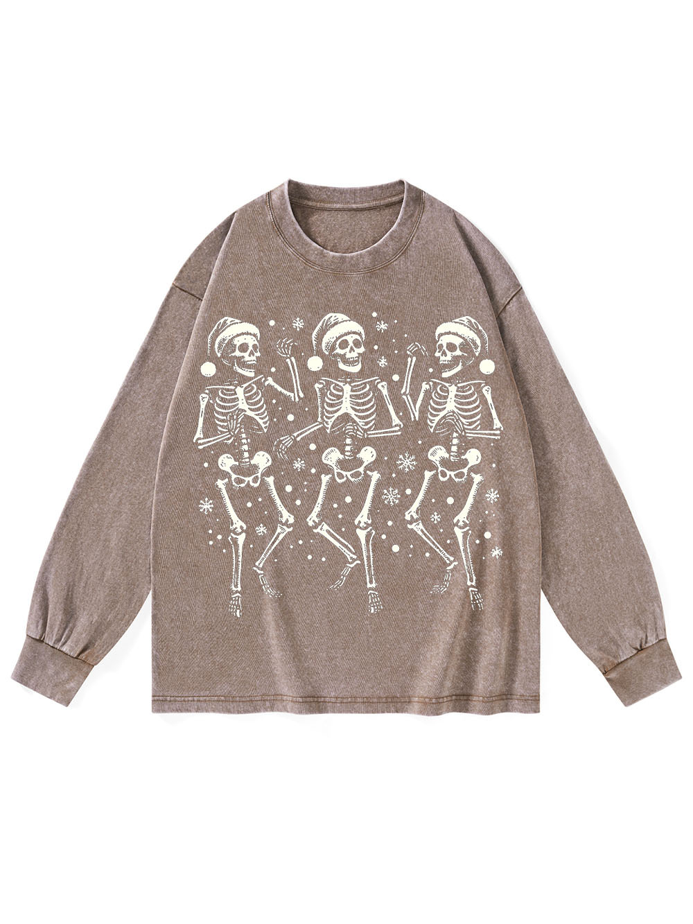 SKELETON WASHED LONG-SLEEVE TSHIRT