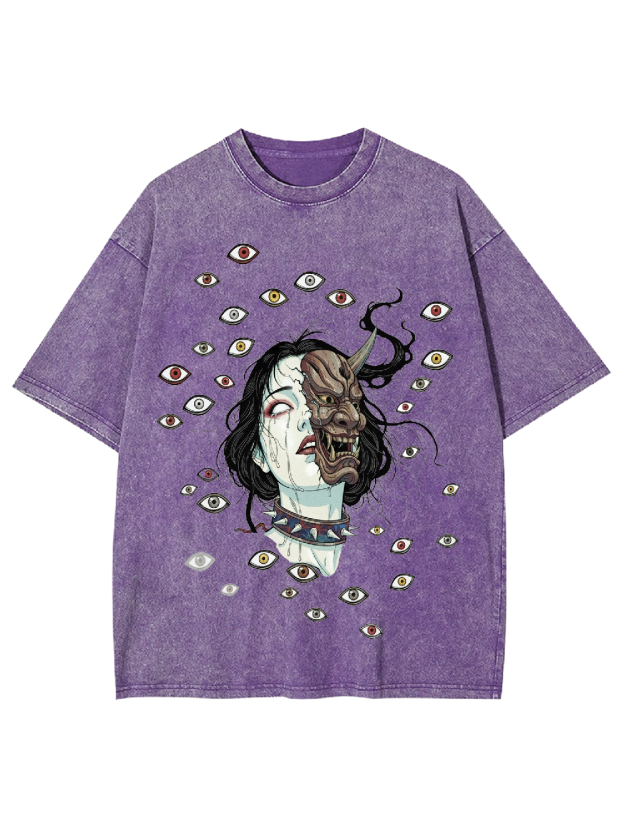 Gaze of the Demon Washed Tshirt