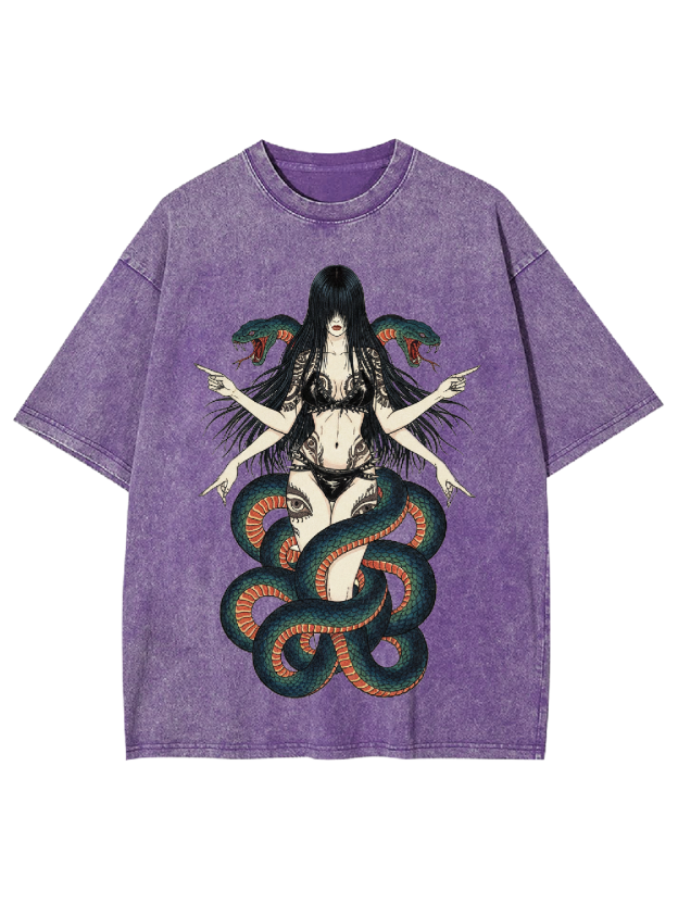Serpent Goddess Washed Tshirt