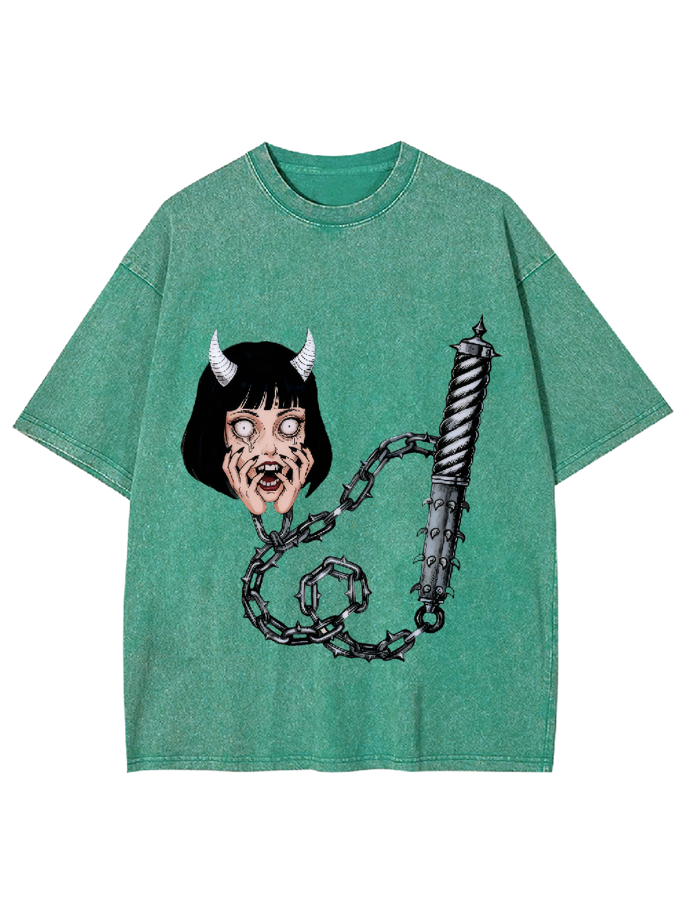 Frightened Demon Washed Tshirt
