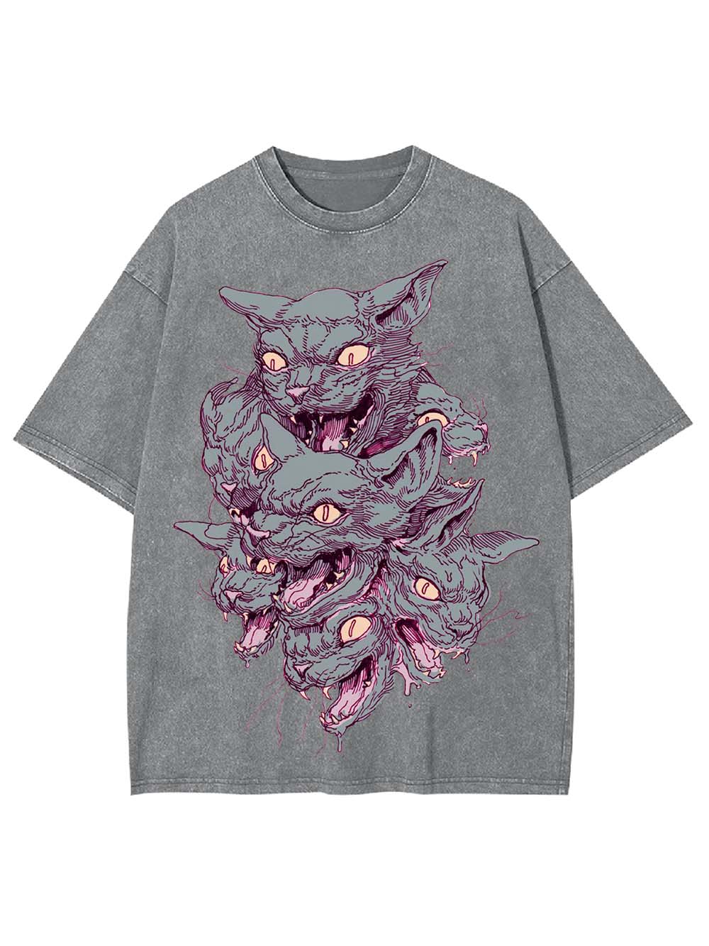 Multi-Headed Beast Washed Tshirt