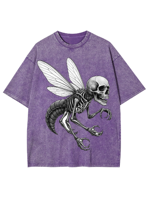 Bonewing Larva Washed Tshirt