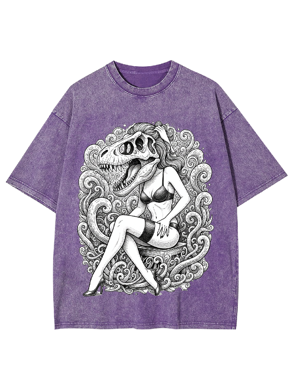 T-Rex Siren Washed Tshirt