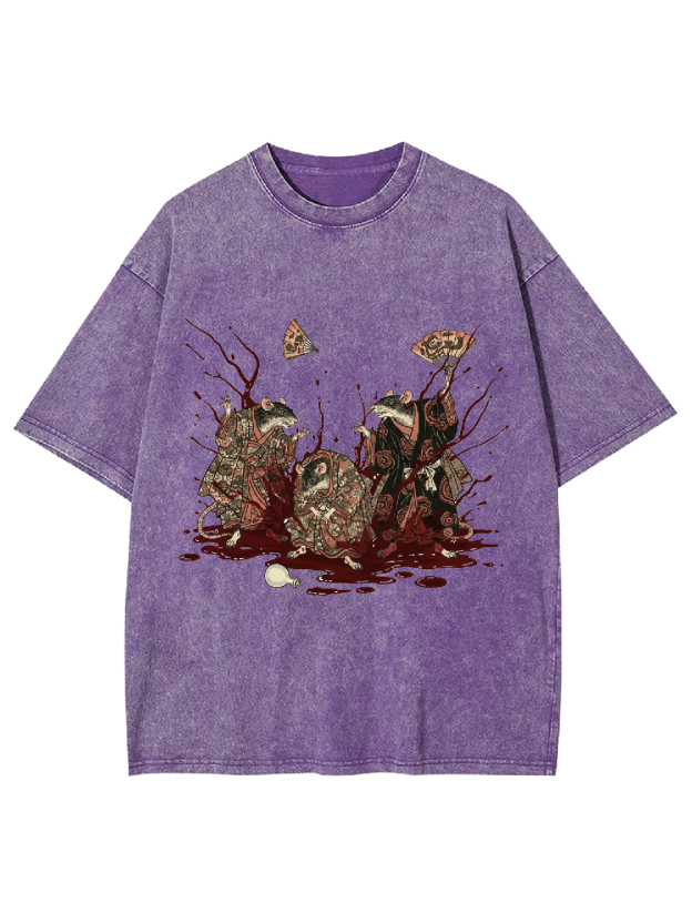 Wa-Style Rat Washed Tshirt