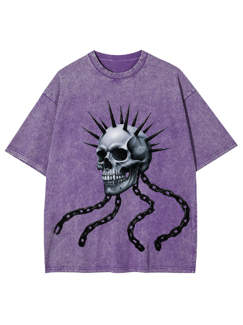Chain Skull Washed Tshirt