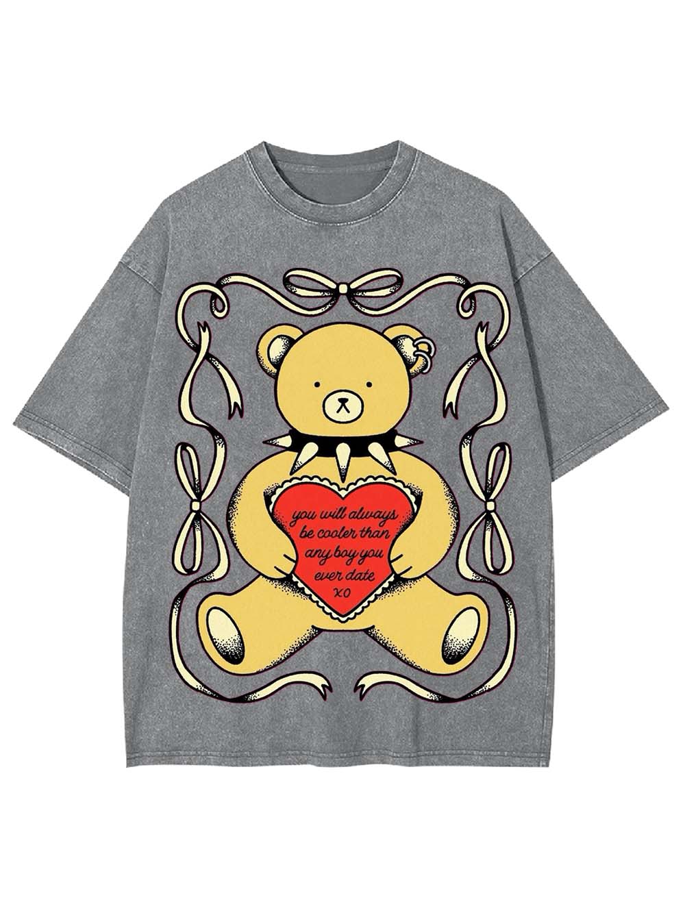 LOVE FROM THE REBEL BEAR WASHED TSHIRT