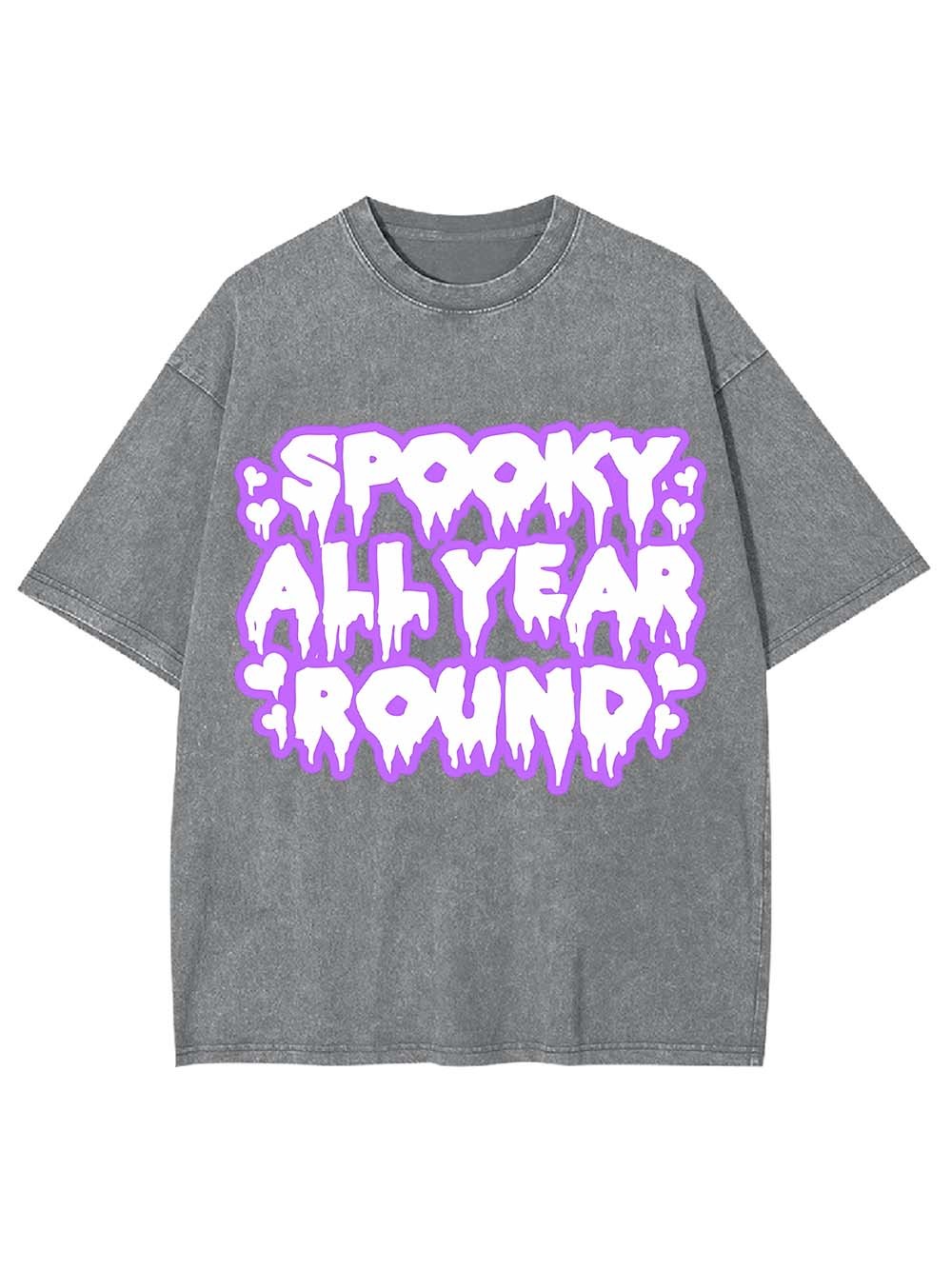 Spooku All Year Round Washed Tshirt