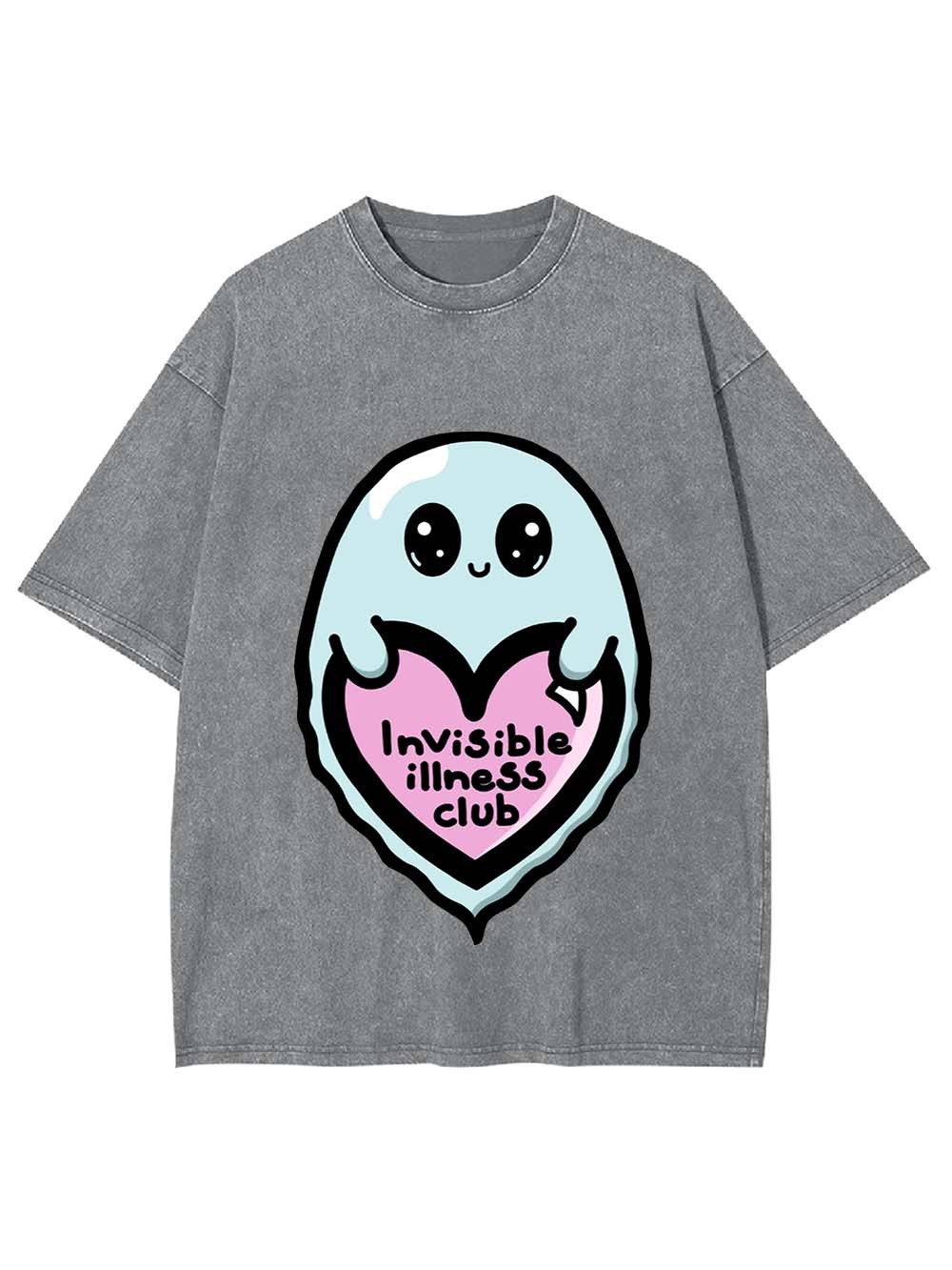 Invisible Illness Club Washed Tshirt