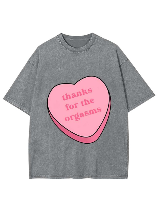 Thanks For The Orgasms Washed Tshirt