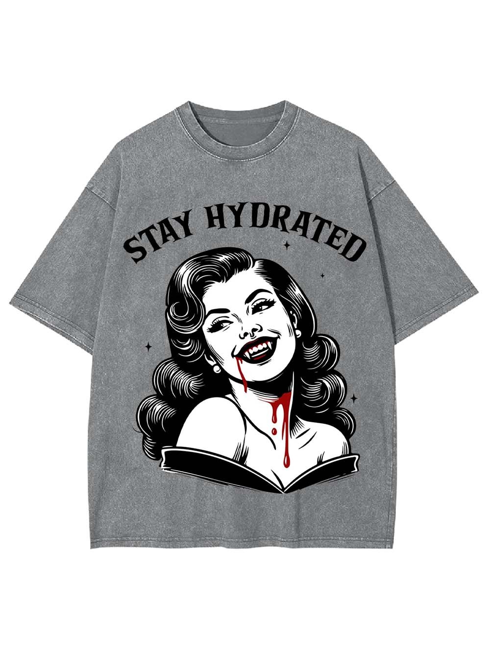 Stay Hydrated Washed Tshirt
