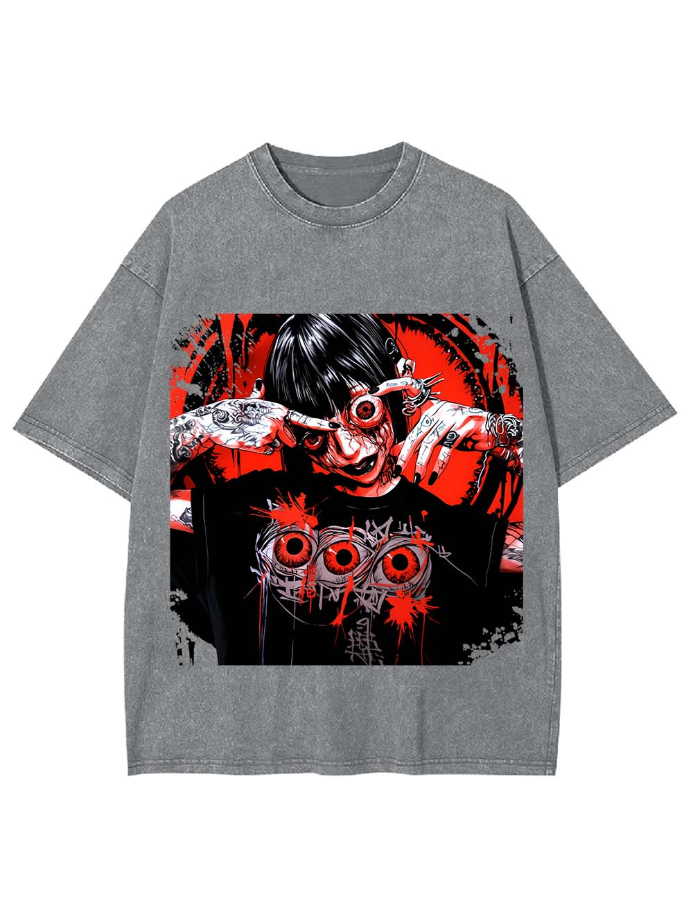EYES OF MADNESS WASHED TSHIRT