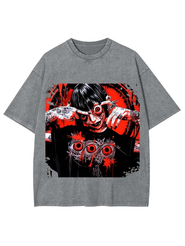 EYES OF MADNESS WASHED TSHIRT