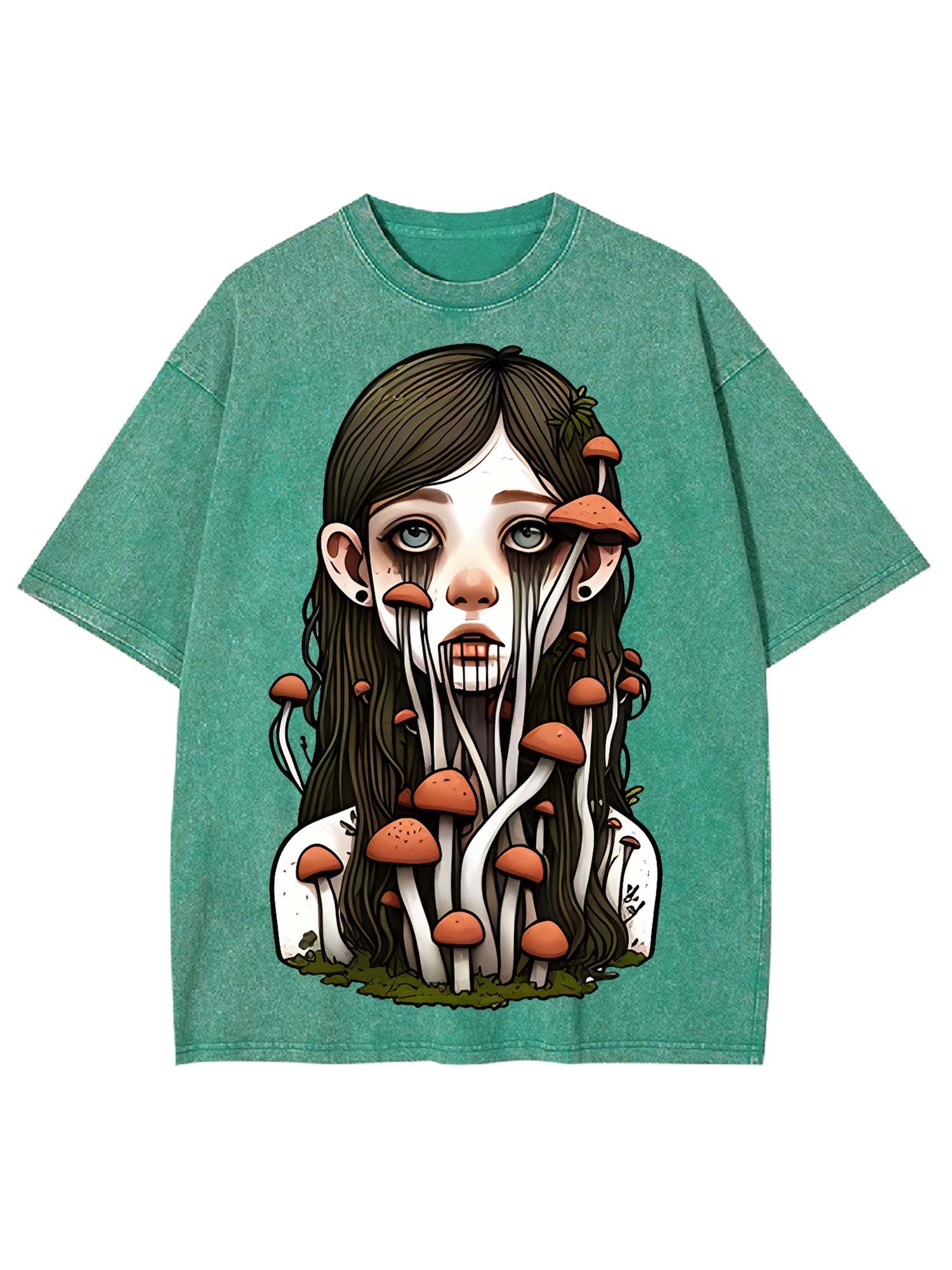 Mushroom Girl Washed Tshirt