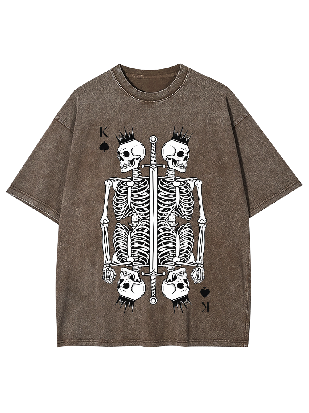 Skeleton King Washed Tshirt
