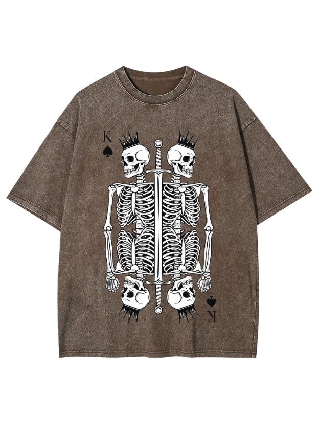 Skeleton King Washed Tshirt