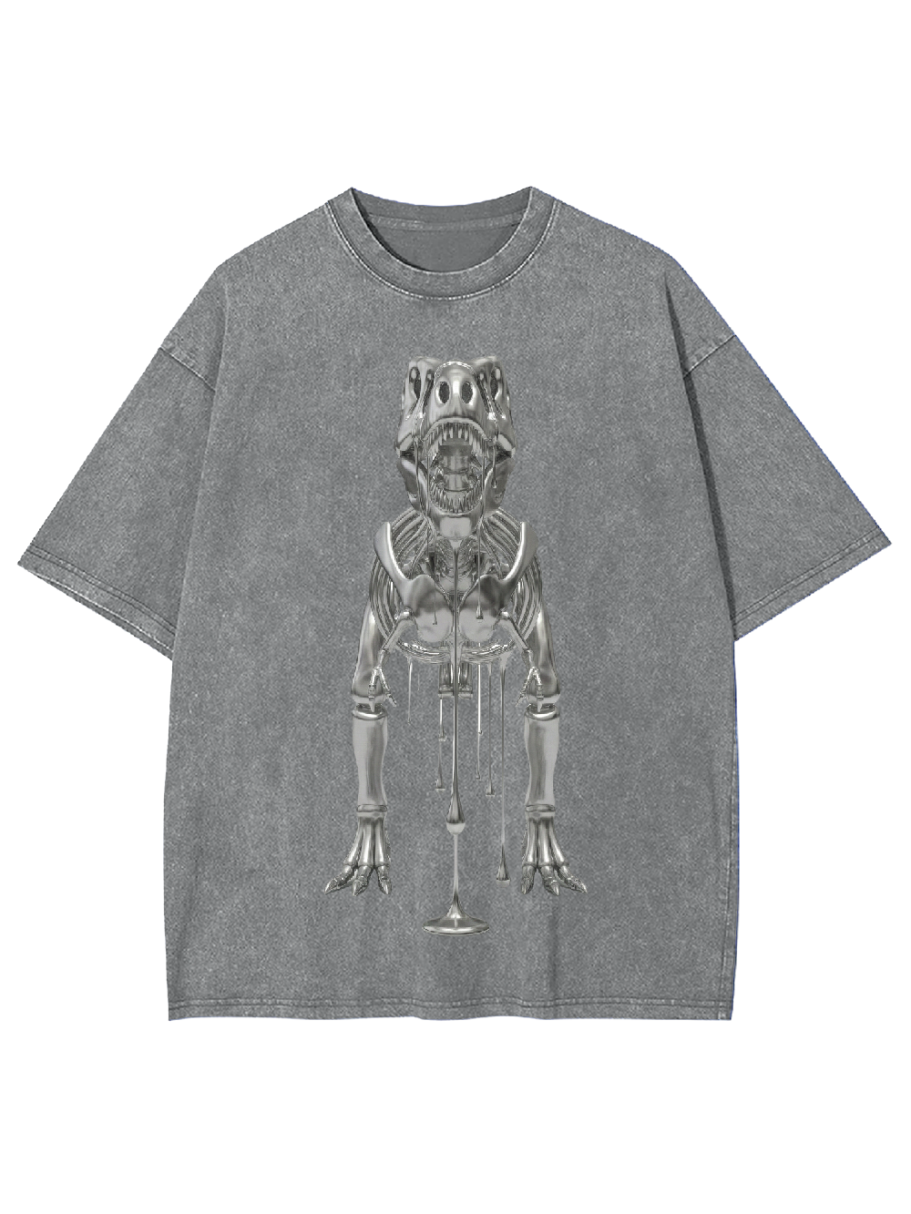 Liquid Dinosaur Skeleton Washed Tshirt