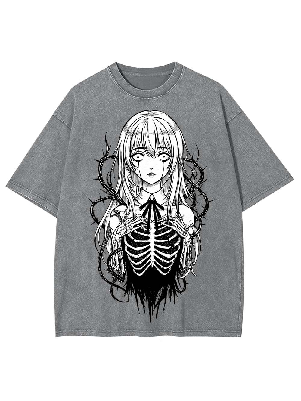 Spirit of the Skeleton Girl Washed Tshirt