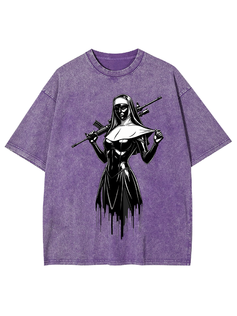 Armed Nun Washed Tshirt