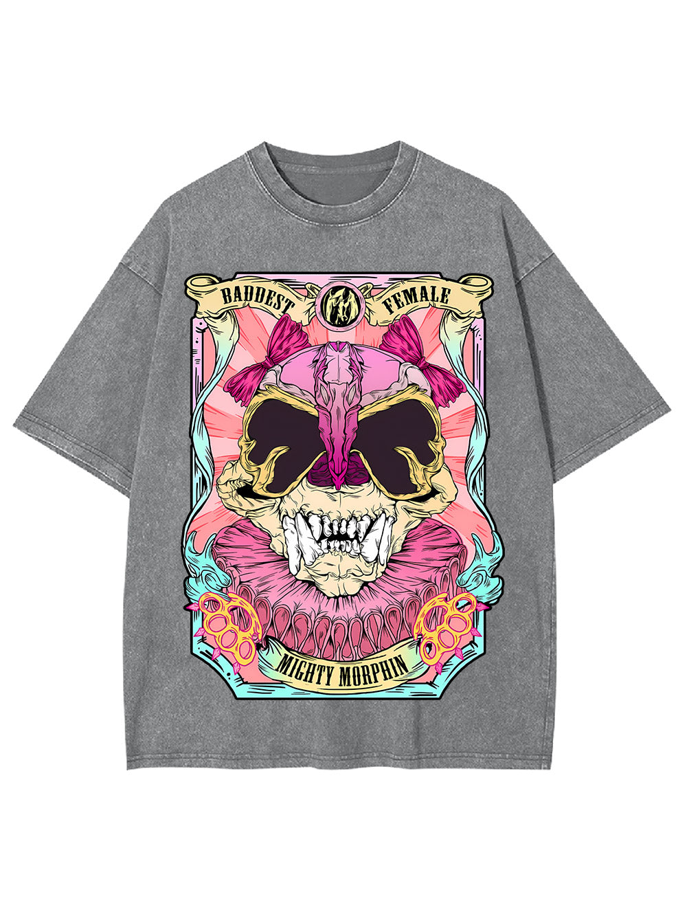 Baddest Female Mighty Morphin Washed Tshirt