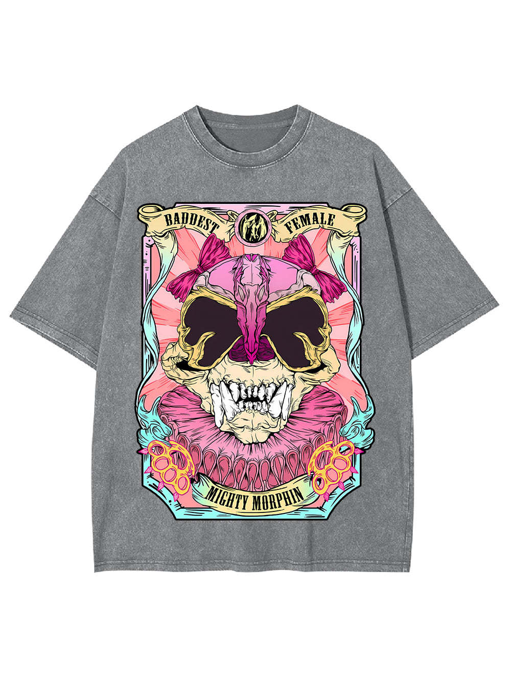 Baddest Female Mighty Morphin Washed Tshirt