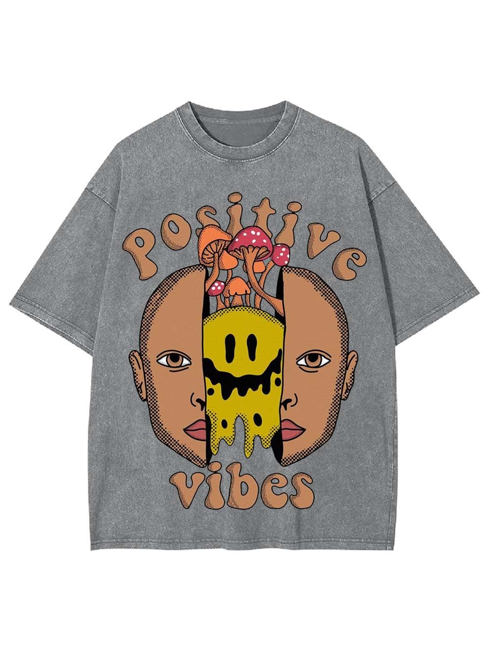 Positive Vibes Washed Tshirt