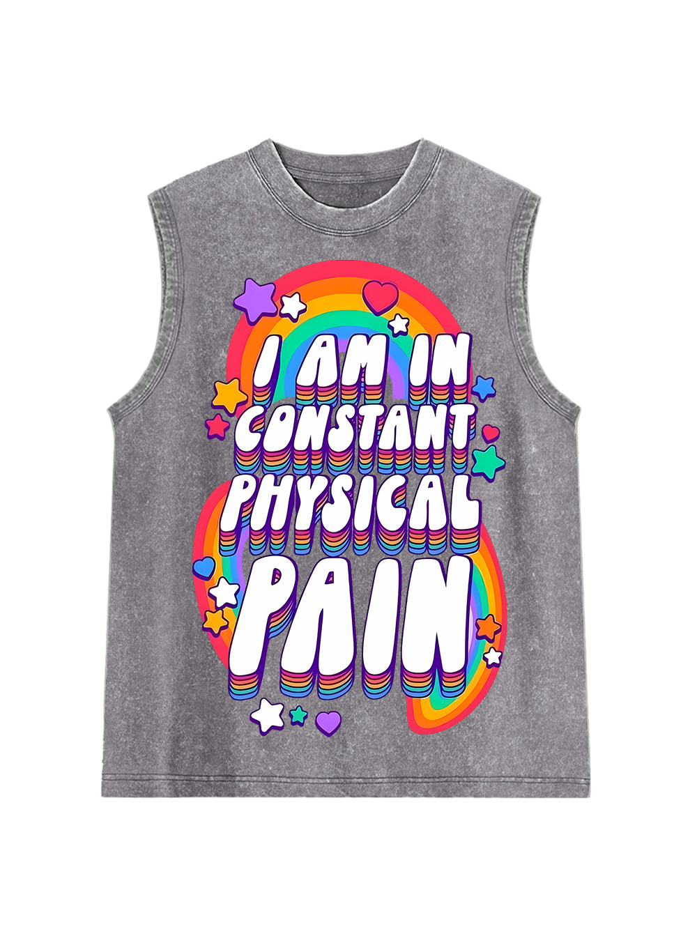 I Am In Constant Physical Pain Washed Tank Top-ClassyOutlaw Sale